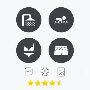 Yüzme Havuzu simgeler. 