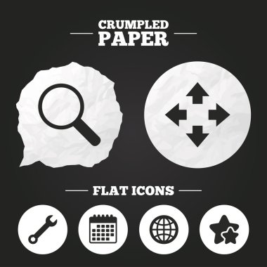 Web sayfasına gezinti Icons set