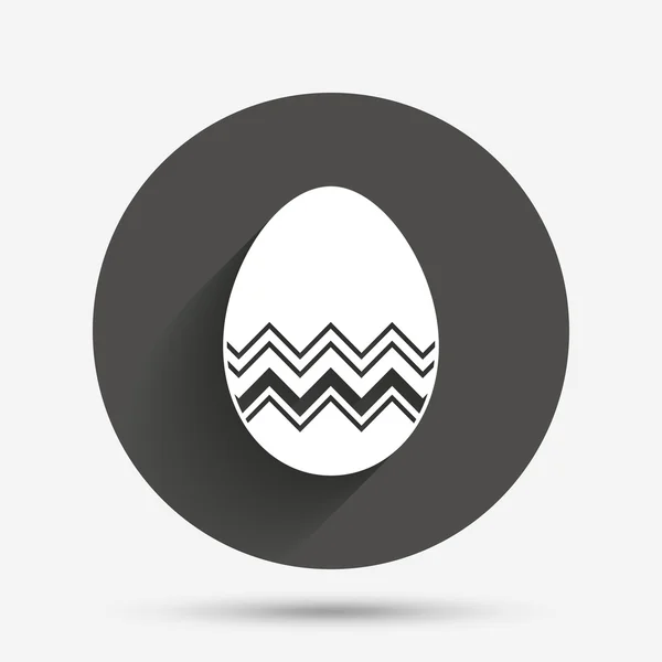 Easter egg sign icon — Stock Vector