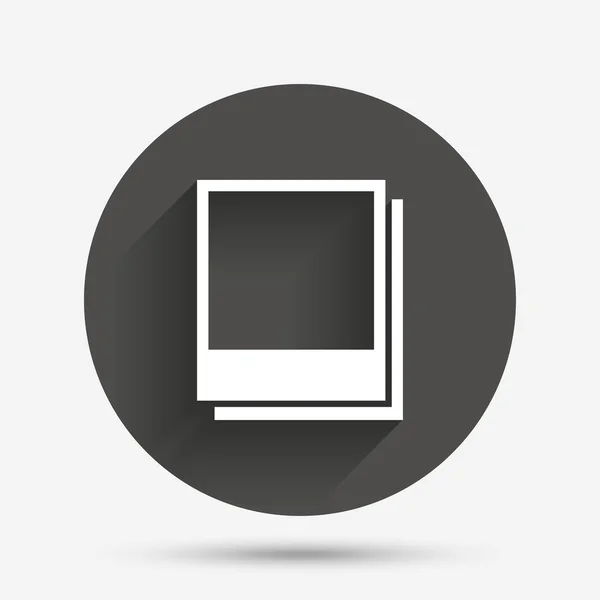 Photo frames template icon. — Stock Vector