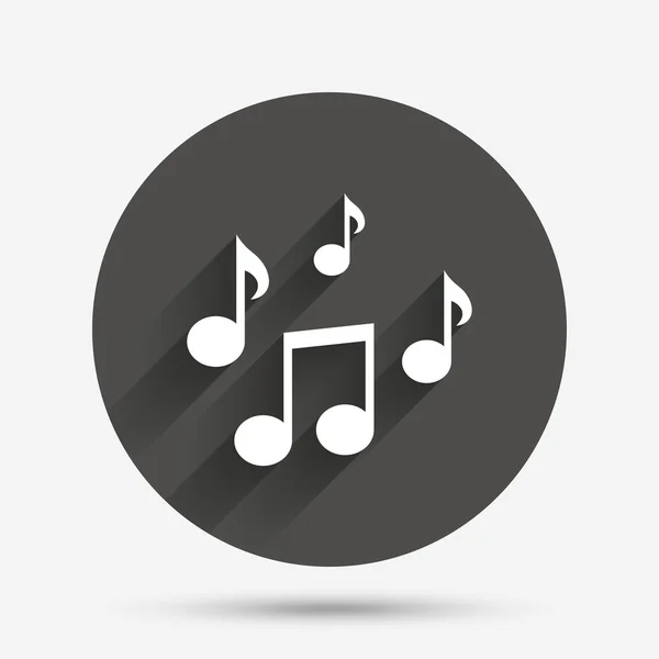 Notes de musique signe icône . — Image vectorielle