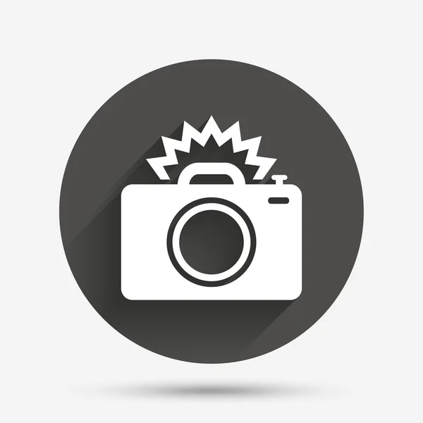 Signo de cámara fotográfica icono . — Vector de stock