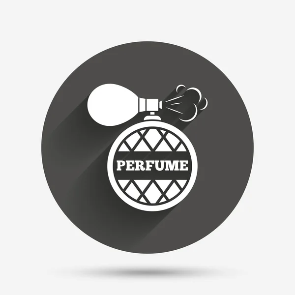 Icono de signo de botella de perfume . — Vector de stock