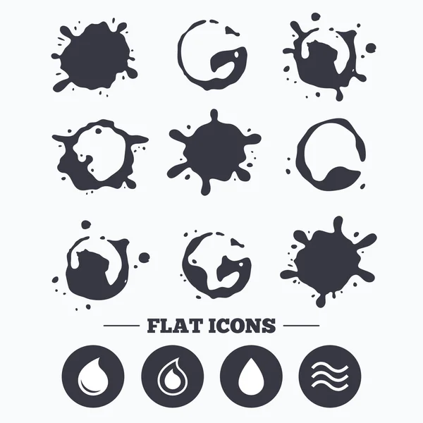 Water drop iconen. — Stockvector