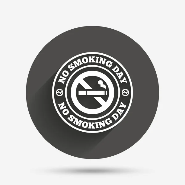 No smoking day sign — Stock vektor