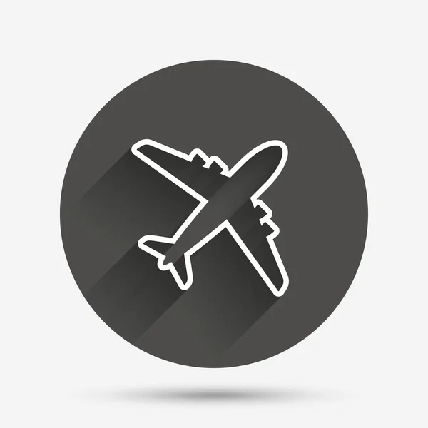 Plane symbol. Travel icon. — Stock Vector