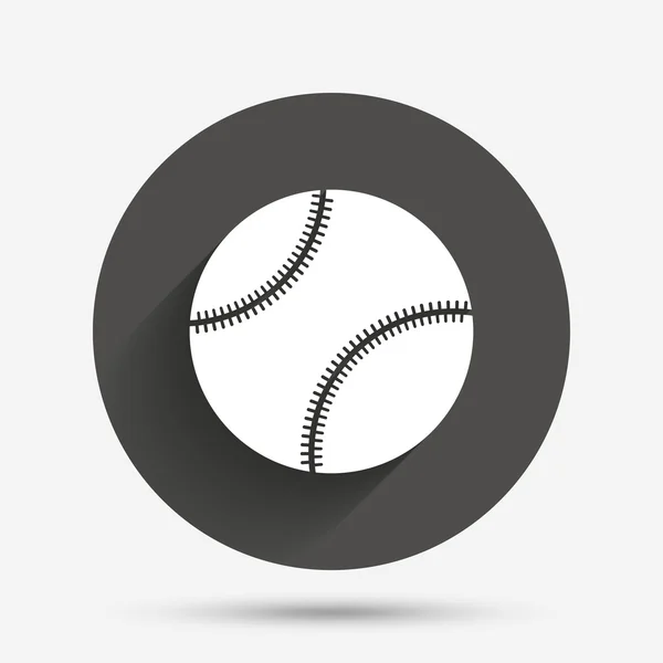 Baseball ball tecken ikon. Sport symbol. — Stock vektor