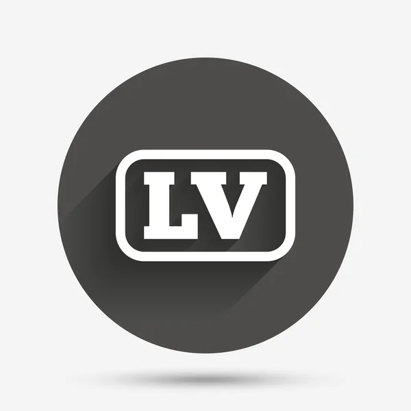 Latvian language sign icon. — Stock Vector