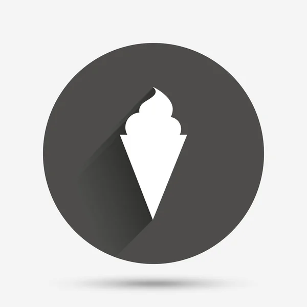 Icono de signo de helado . — Vector de stock