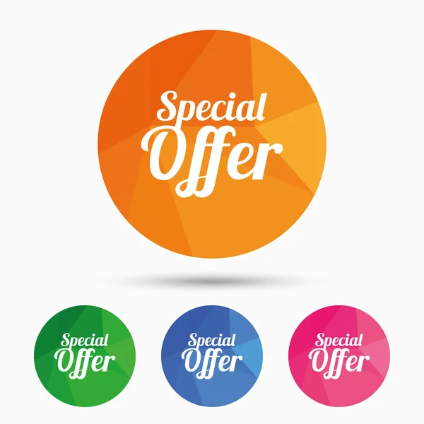 Special offer sign icon. — Stock Vector