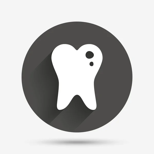 Caries icono signo dental . — Vector de stock