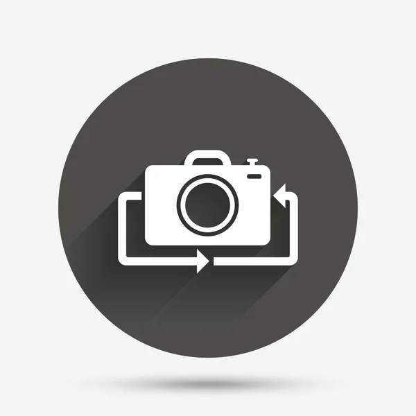 Front photo camera sign icon. — Stock Vector