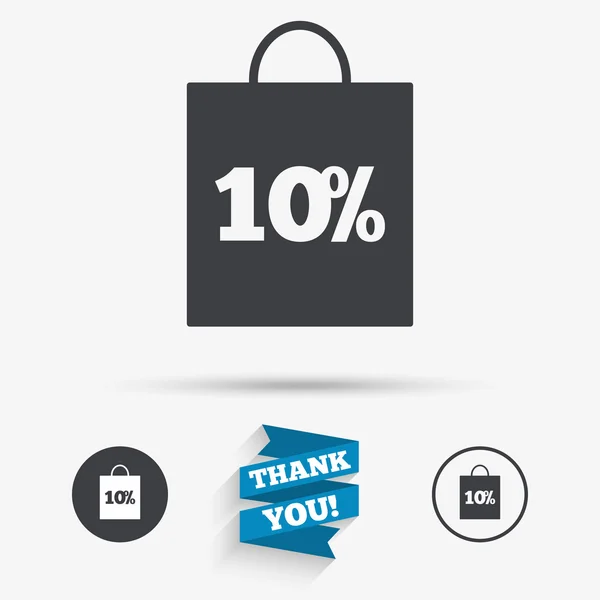 10 procent verkoop tas — Stockvector
