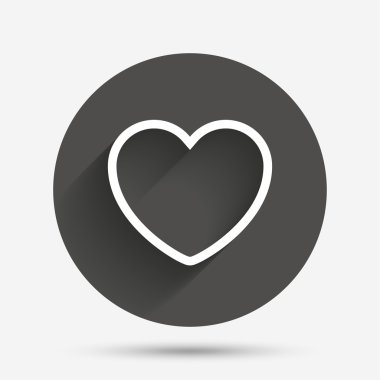 kalp işareti simgesi. aşkın sembolü.