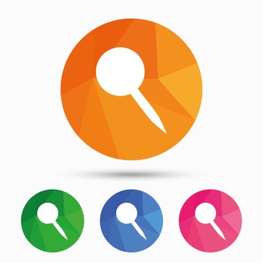 raptiye işareti simgesi. PIN düğmesi.