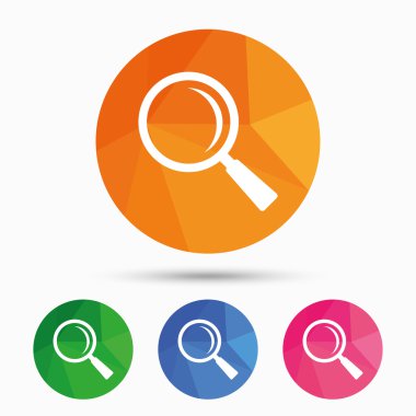 Büyüteç cam işareti