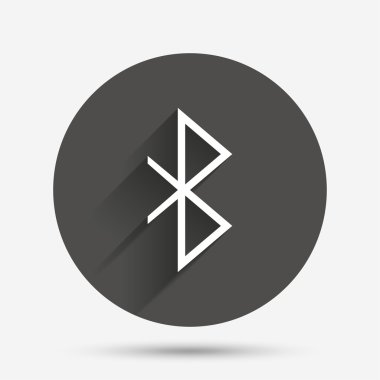 Bluetooth işareti simgesi. mobil şebeke sembolü.