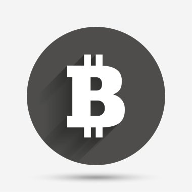 Bitcoin para birimi simgesi. 