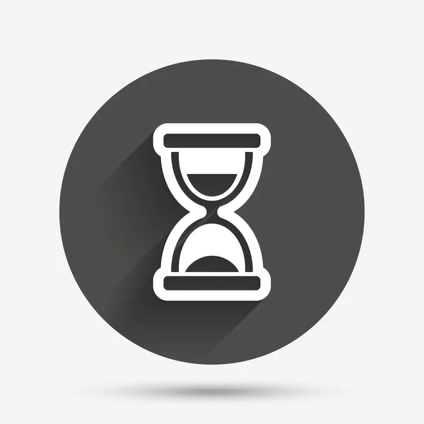 Signo de reloj de arena icono . — Vector de stock