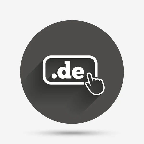 Domain DE sign icon — Stock Vector