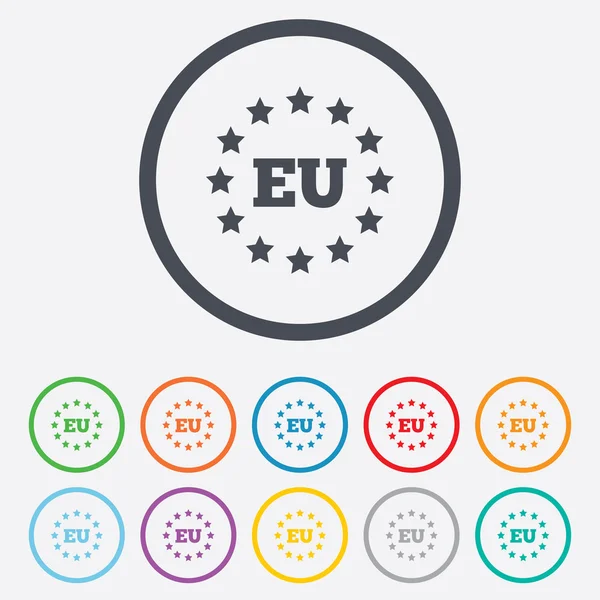 Symbole der Europäischen Union — Stockvektor