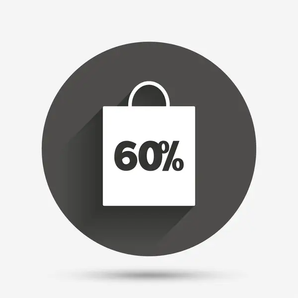 Sac de vente de 60 pour cent — Image vectorielle