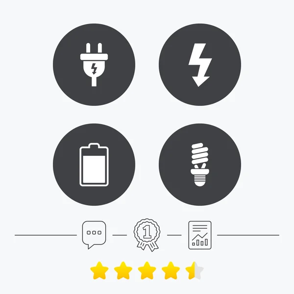 Conjunto de iconos de dispositivos eléctricos — Vector de stock