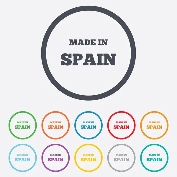 Gemaakt in Spanje pictogram. — Stockvector