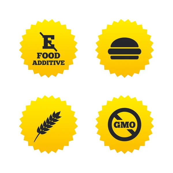 Food additive icons — Stock Vector