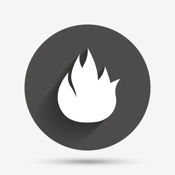 Fire flame icon. Fire symbol. — Stock Vector