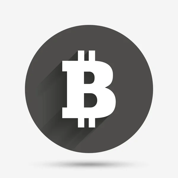 Icona valuta Bitcoin . — Vettoriale Stock