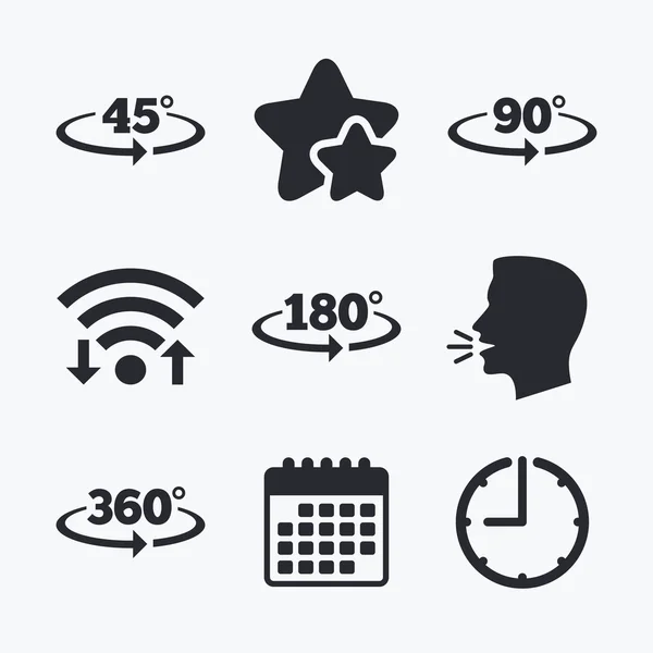 Angle degrees icons. Geometry math signs. — Stock Illustration Angle degrees icons. Geometry math signs. Stock Illustration