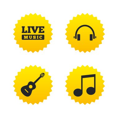 Müzikal öğeleri simgesi.  