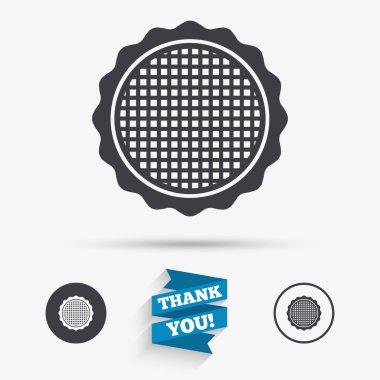 Tuval nakış işareti simgesi. terzi sembolü.