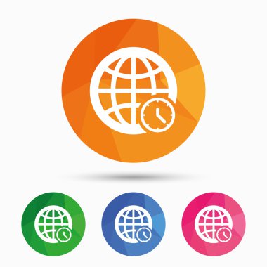 Dünya saat işareti simgesi.