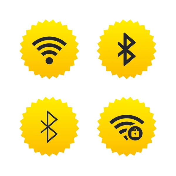 Wifi y Bluetooth icono . — Vector de stock