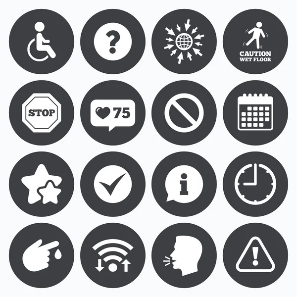 Dikkat dikkat kutsal kişilerin resmi. Bilgi işaretleri.