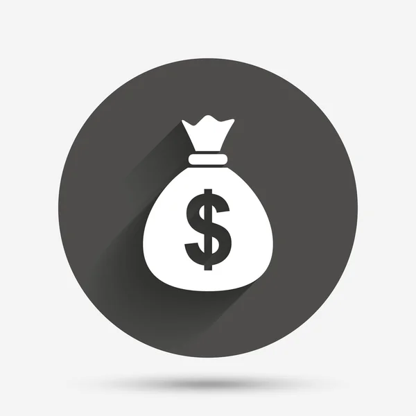 Icône de signe de sac d'argent . — Image vectorielle