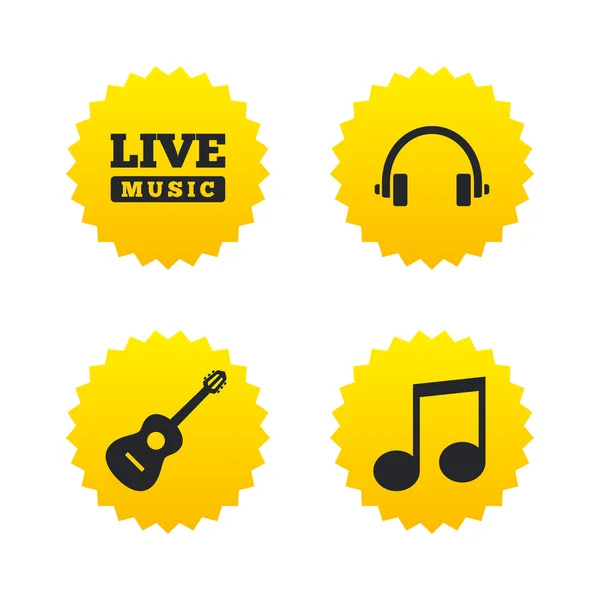 Musical elements icon. — Stock Vector