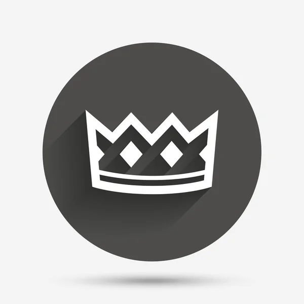 King Crown sign icon. — Stock Vector