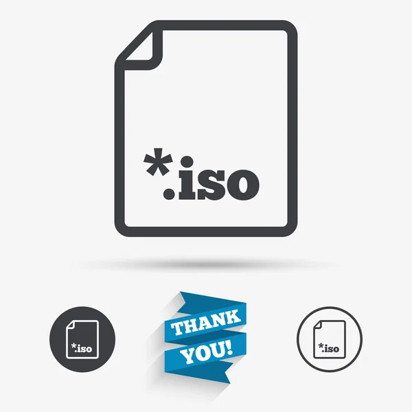Ícones ISO de arquivo — Vetor de Stock