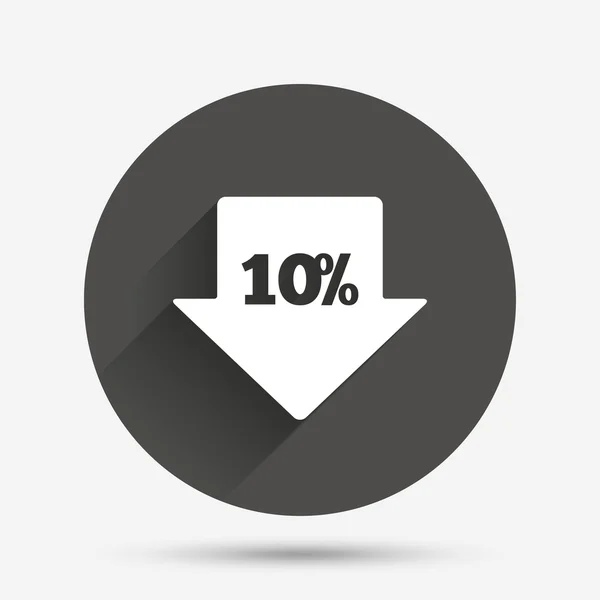 10 % prodej šipka — Stockový vektor