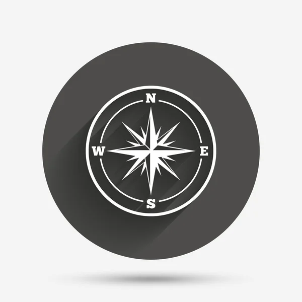 Kompas teken pictogram. — Stockvector