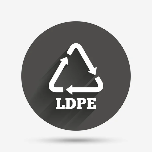 Ld-pe teken pictogram. — Stockvector