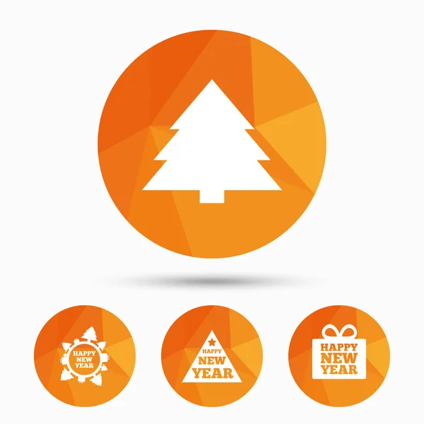 Christmas tree signs — Stock Vector