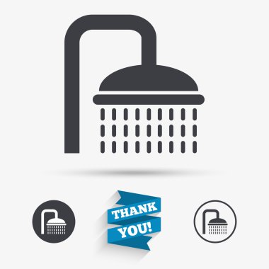 Duş işareti simgesi.