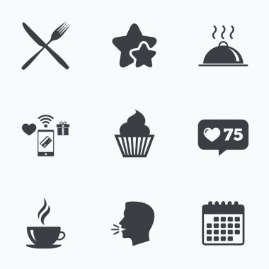 Yiyecek ve içecek ikonları