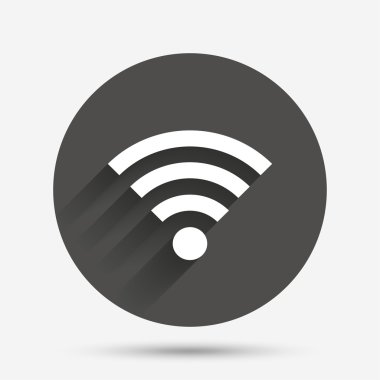 WiFi işareti. kablosuz simgesi. 