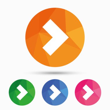 Ok simgeleri. Sonraki gezinme işaret 