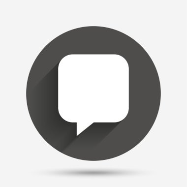 sohbet işareti simgesi. konuşma balonu sembolü.